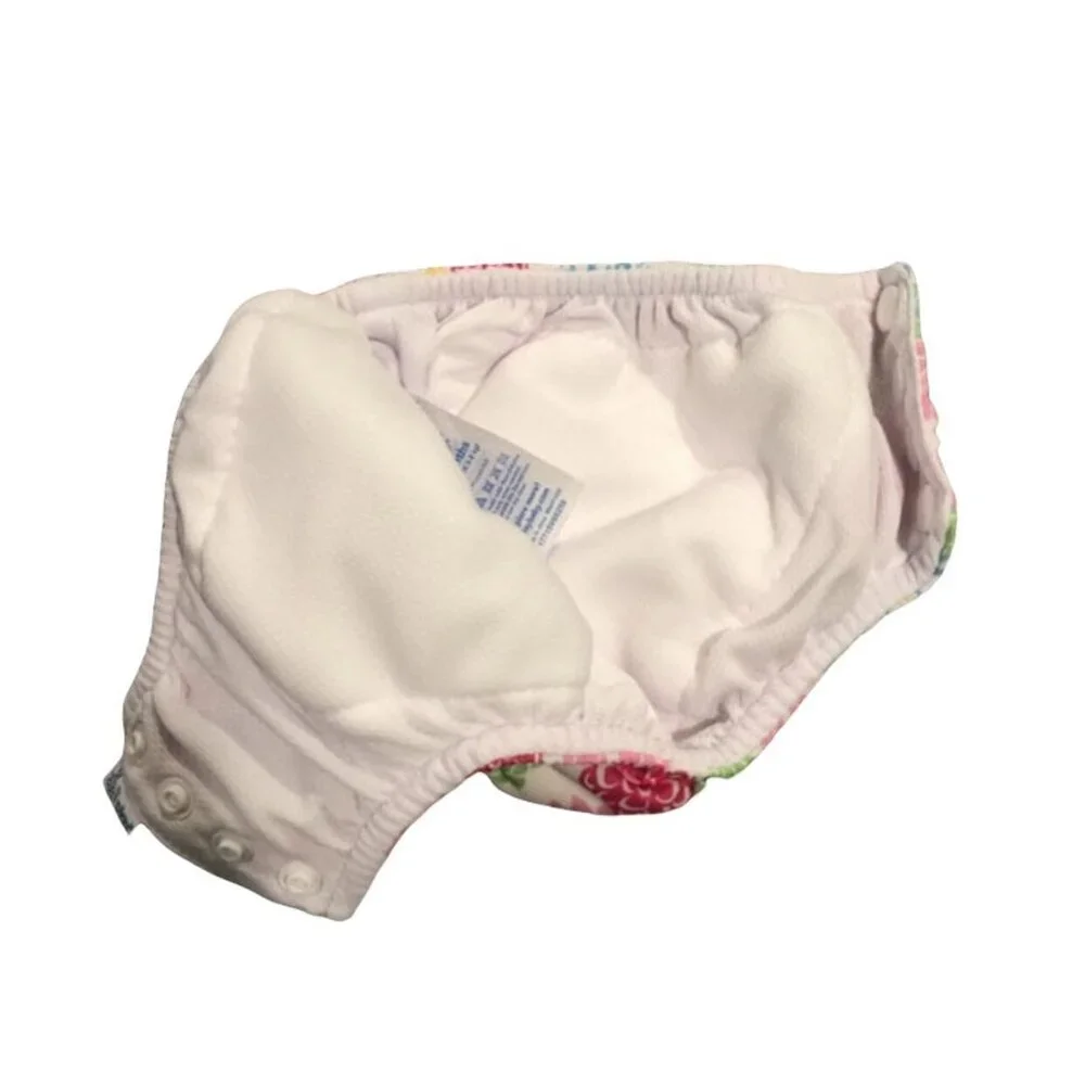 iPlay 6m (10-18lbs) UPF 50+ Floral Print Ruffle Swim Diaper